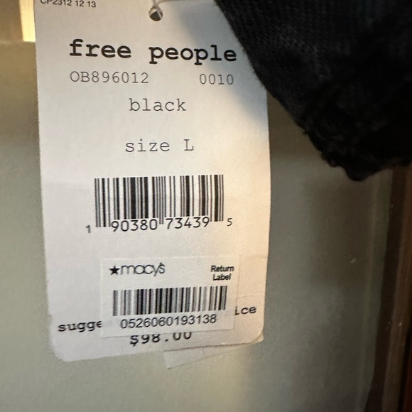 Free People Black Denim Jacket - Picture 5 of 6